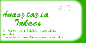 anasztazia takacs business card
